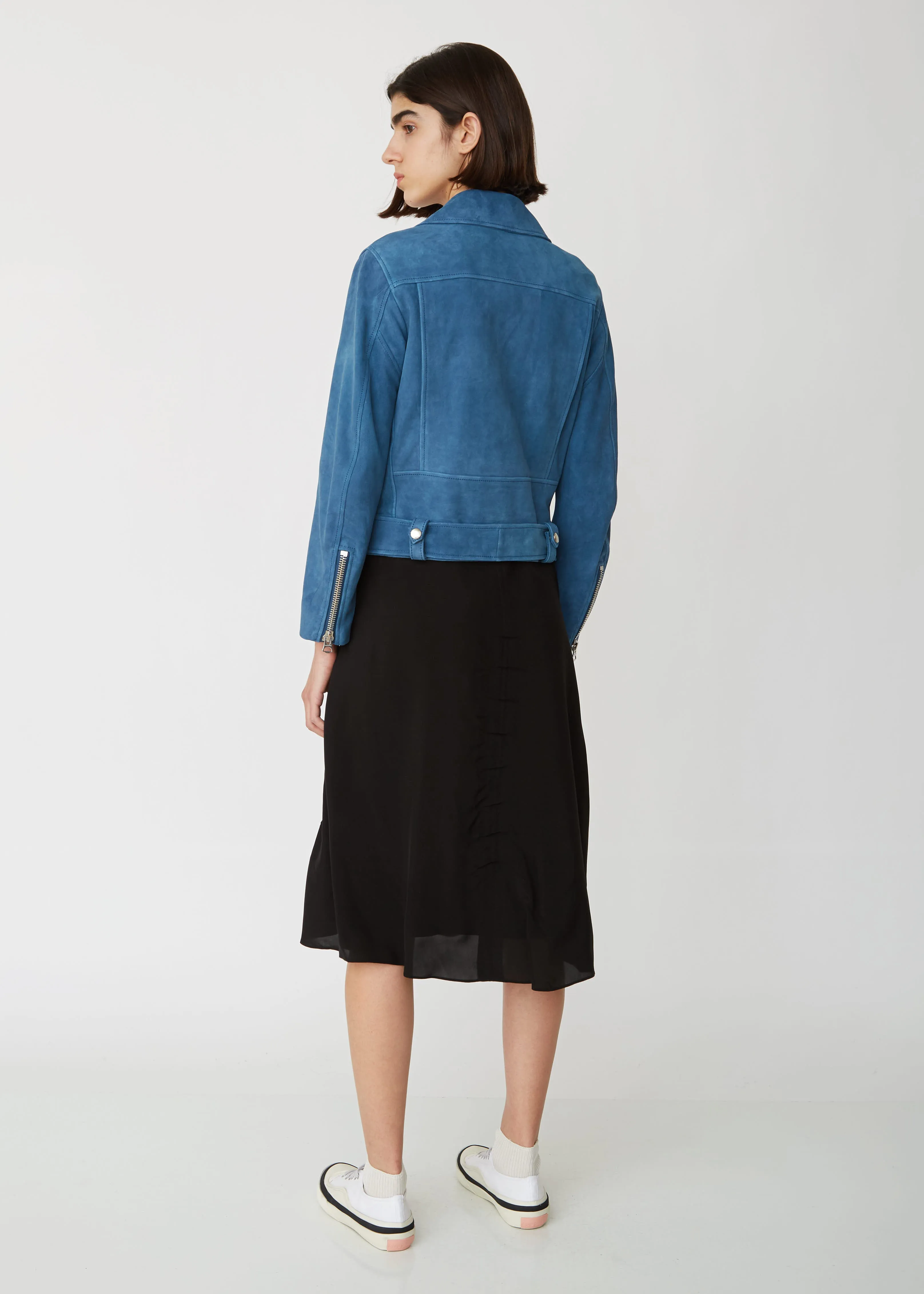 Mock Suede Lamb Leather Jacket