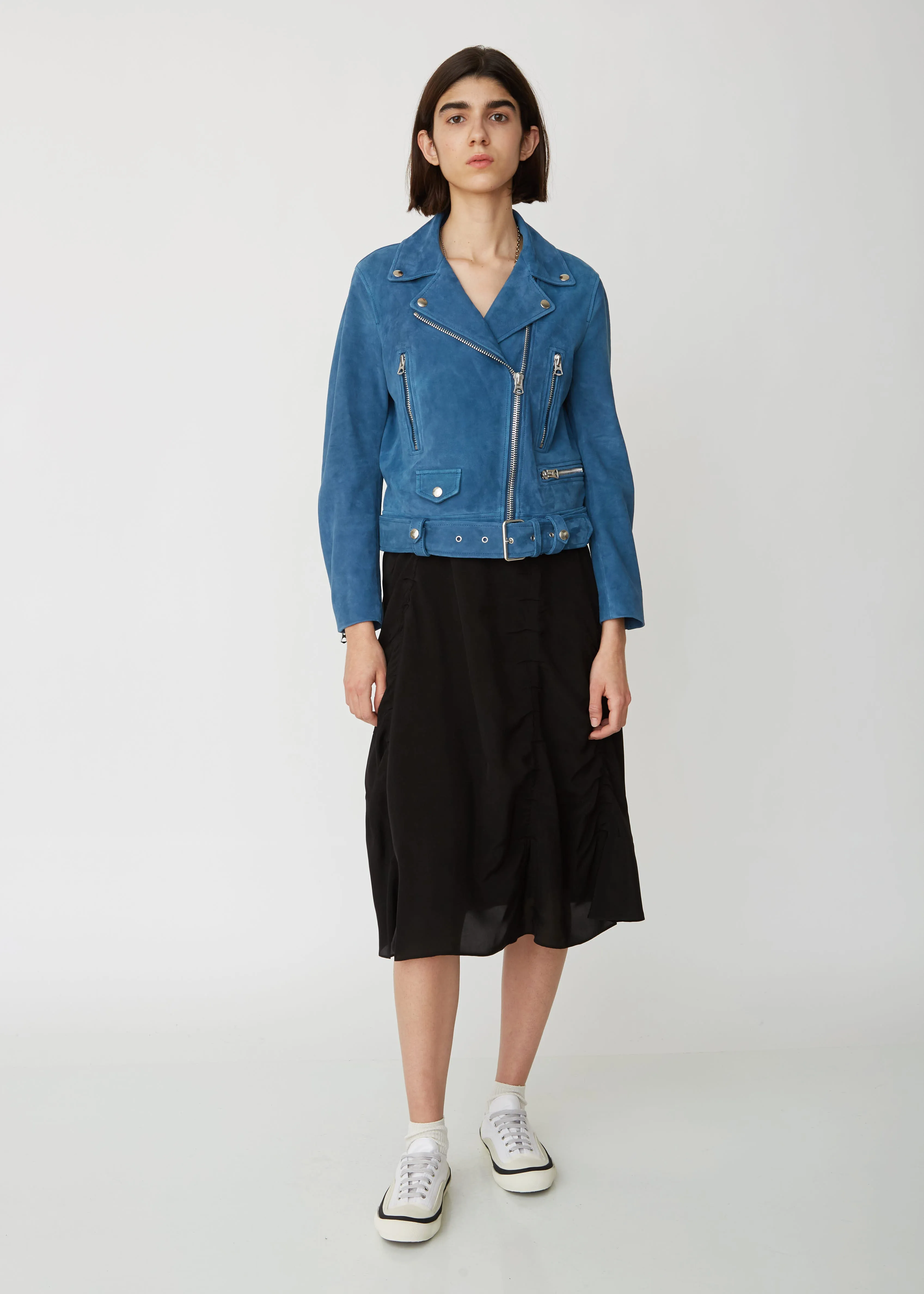 Mock Suede Lamb Leather Jacket