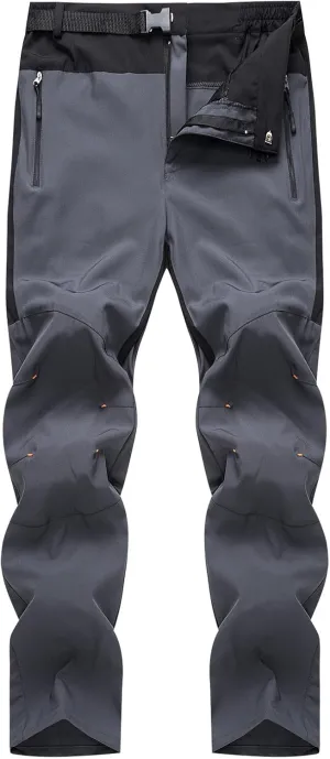 Muscularfit Men Joggers Pants Casual Cotton Buckle Zipper Straight Legs Big and Tall Stretch Breathable Outdoor Sweatpants