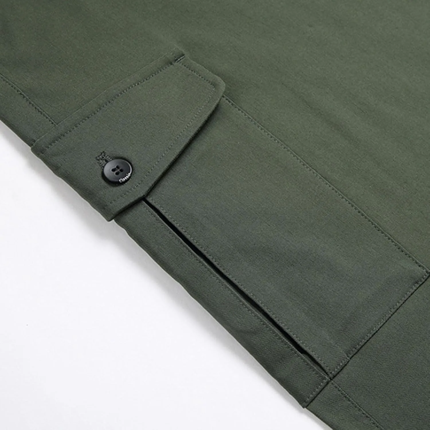 Muscularfit Tactical Pants for Men Stretch Solid Cotton Cargo Pant Causal Multi Pockets Buckle Zipper Sweatpants Trousers