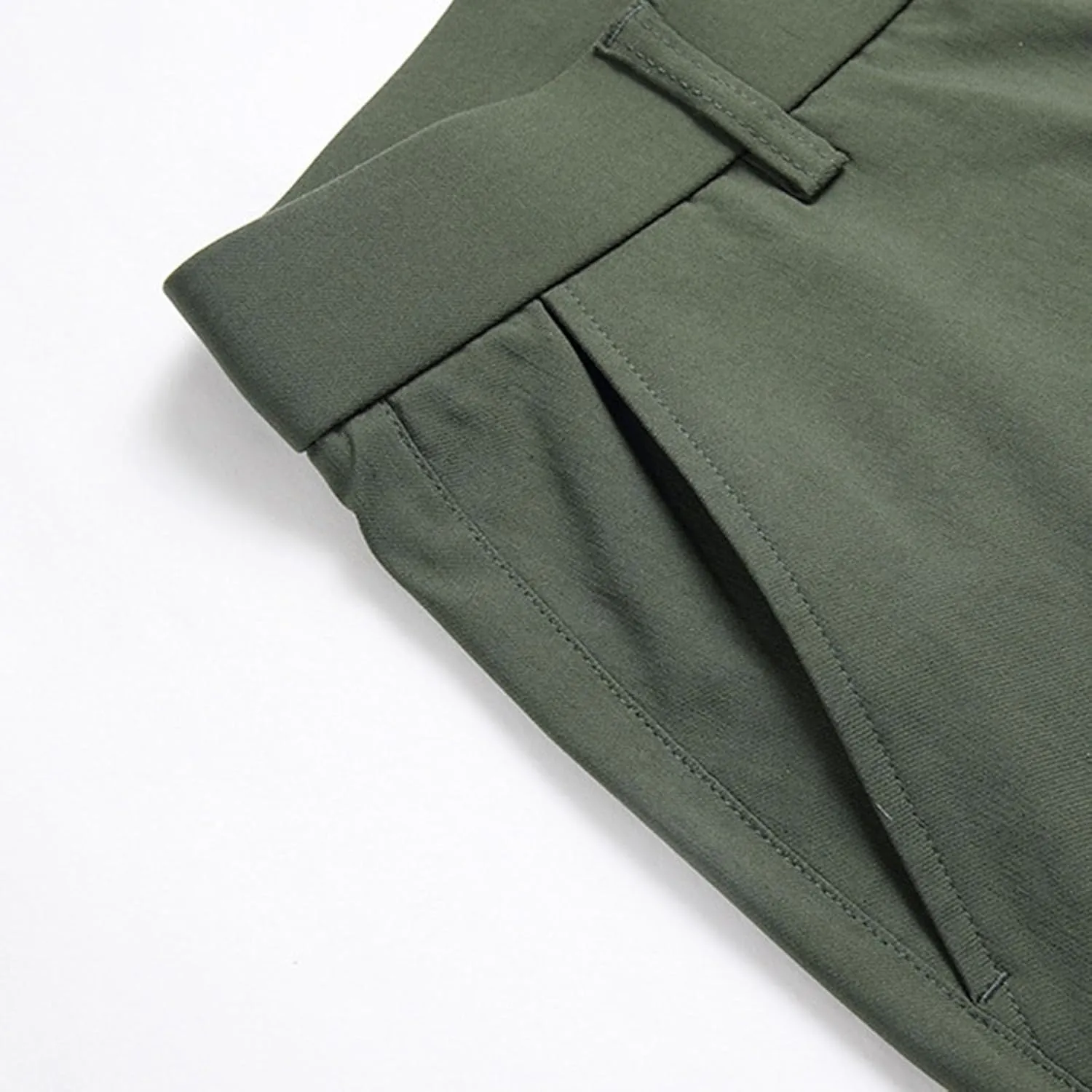 Muscularfit Tactical Pants for Men Stretch Solid Cotton Cargo Pant Causal Multi Pockets Buckle Zipper Sweatpants Trousers