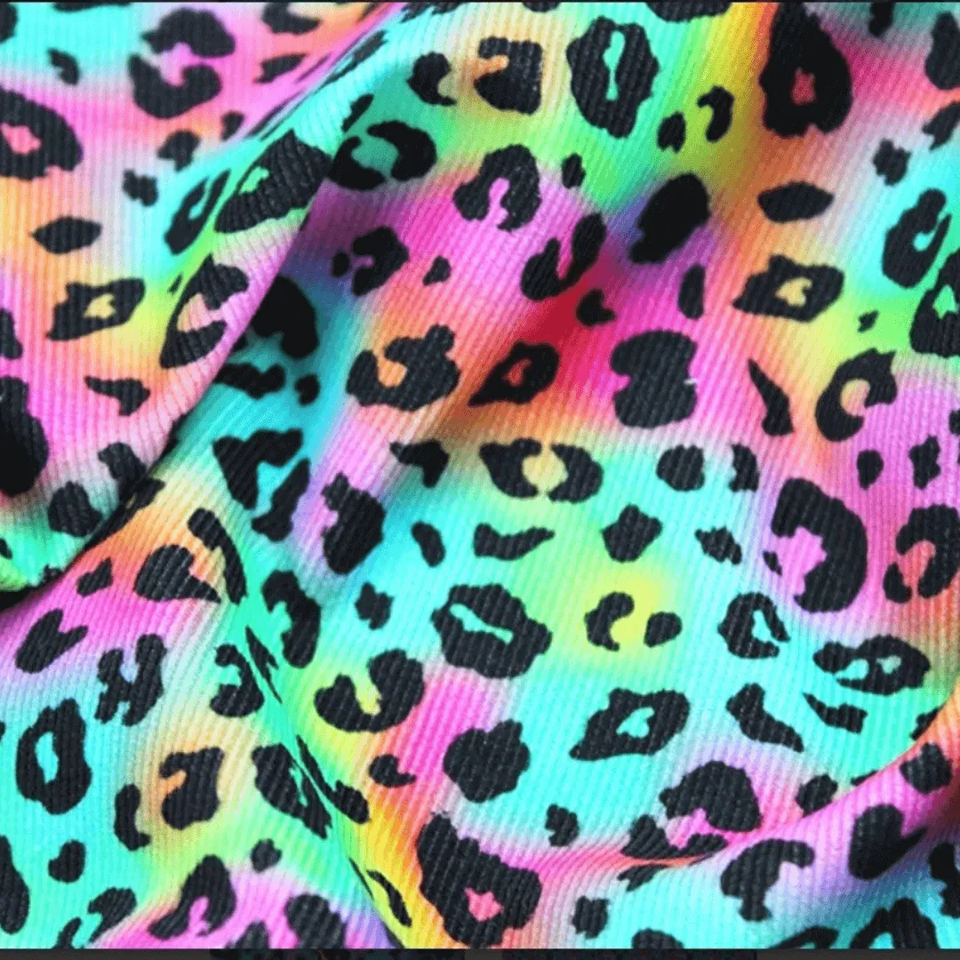 Needlecord Hoodie - Rainbow Leopard