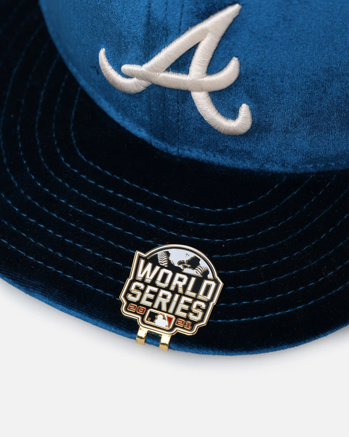 New Era Atlanta Braves 'Velvet Visor Clip' 59FIFTY Fitted OTC