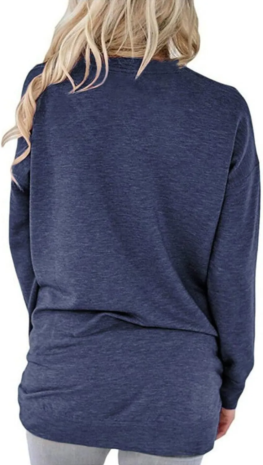 onlypuff Women's Pocket Shirt Graphic Tunic Tops Sweatshirts