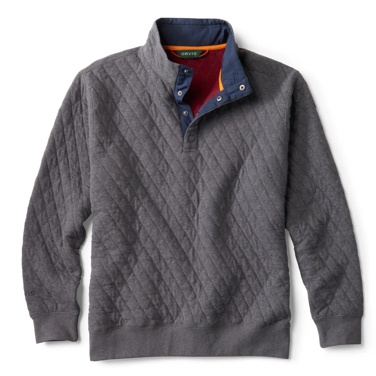 Outdoor Quilted Snap Sweatshirt