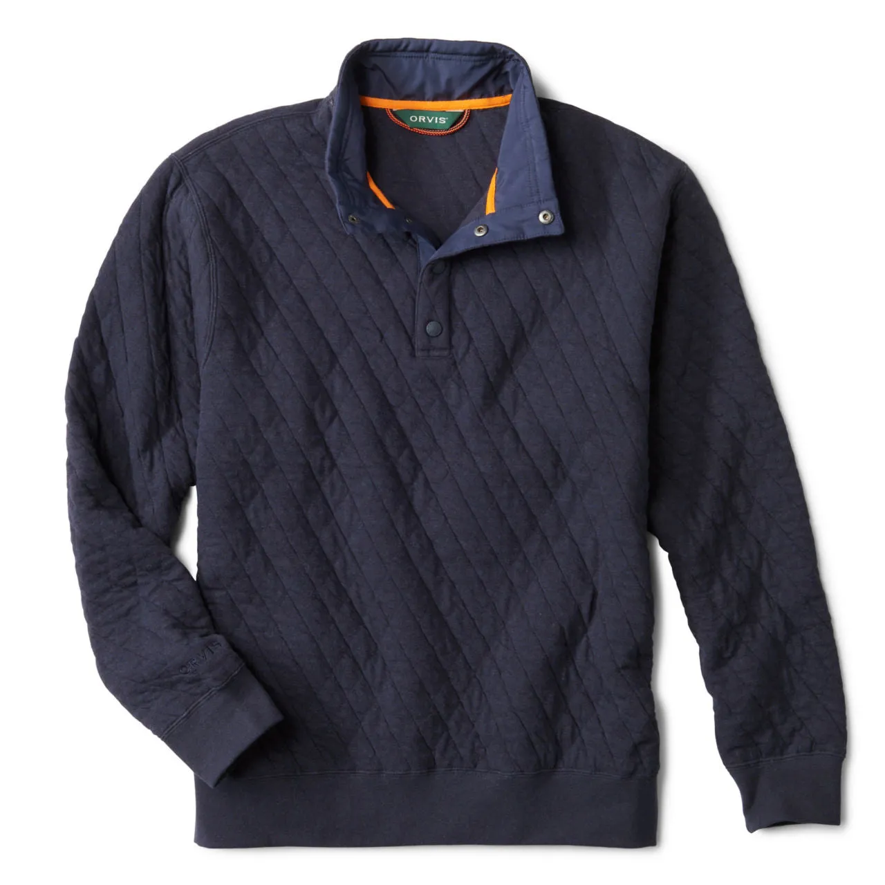 Outdoor Quilted Snap Sweatshirt