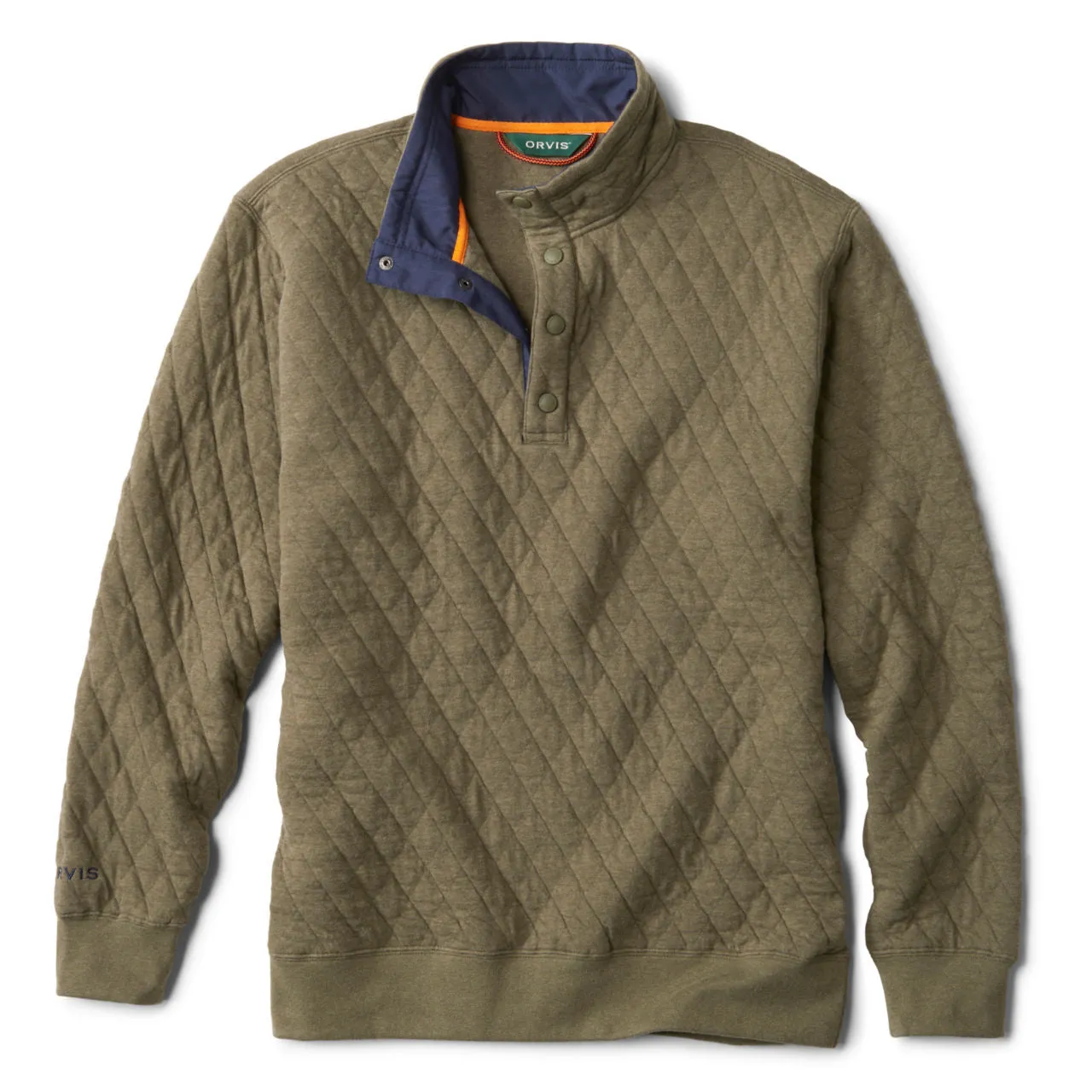Outdoor Quilted Snap Sweatshirt