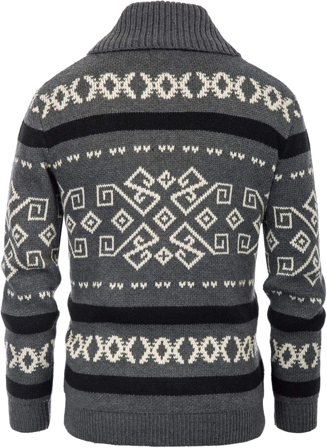 PJ Paul Jones Men's Casual Curling Sweater Cardigans Button Down Knitted Sweater