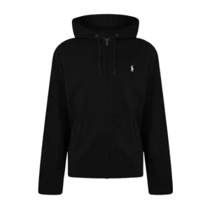 Polo Ralph Lauren Double-Knit Black Full Zip Hoodie