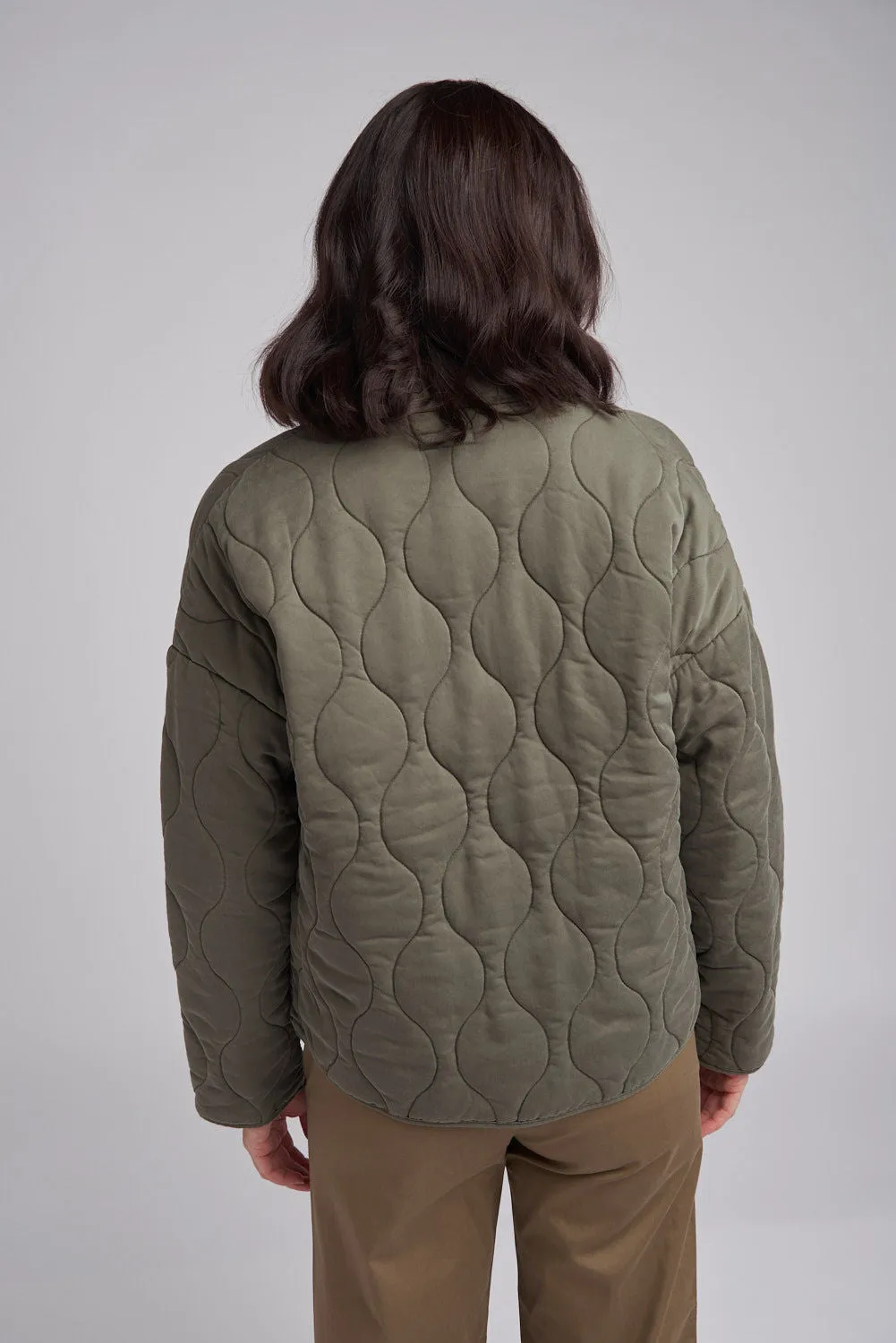 Quilted Jacket | Khaki
