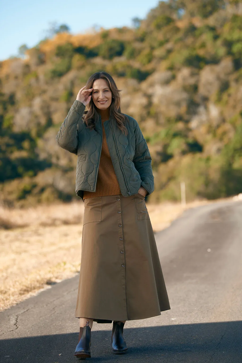 Quilted Jacket | Khaki