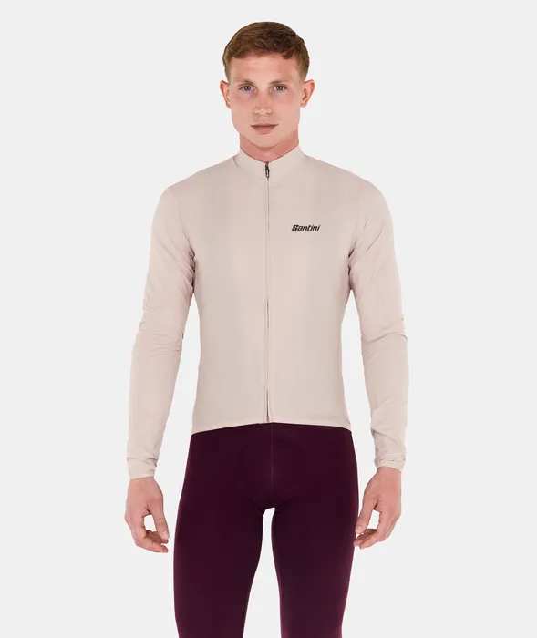 RTR Packable Men's Wind Jacket Cappuccino by Santini