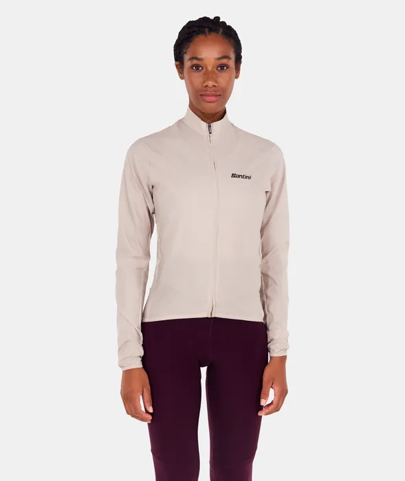 RTR Packable Men's Wind Jacket Cappuccino by Santini