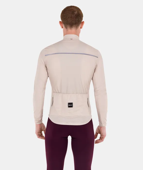 RTR Packable Men's Wind Jacket Cappuccino by Santini