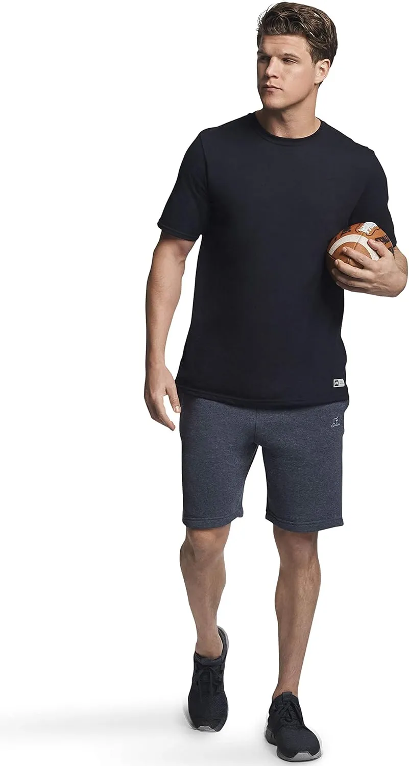 Russell Athletic Men's Dri-Power Cotton Blend Short Sleeve Tees, Moisture Wicking, Odor Protection, UPF 30 , Sizes S-4x
