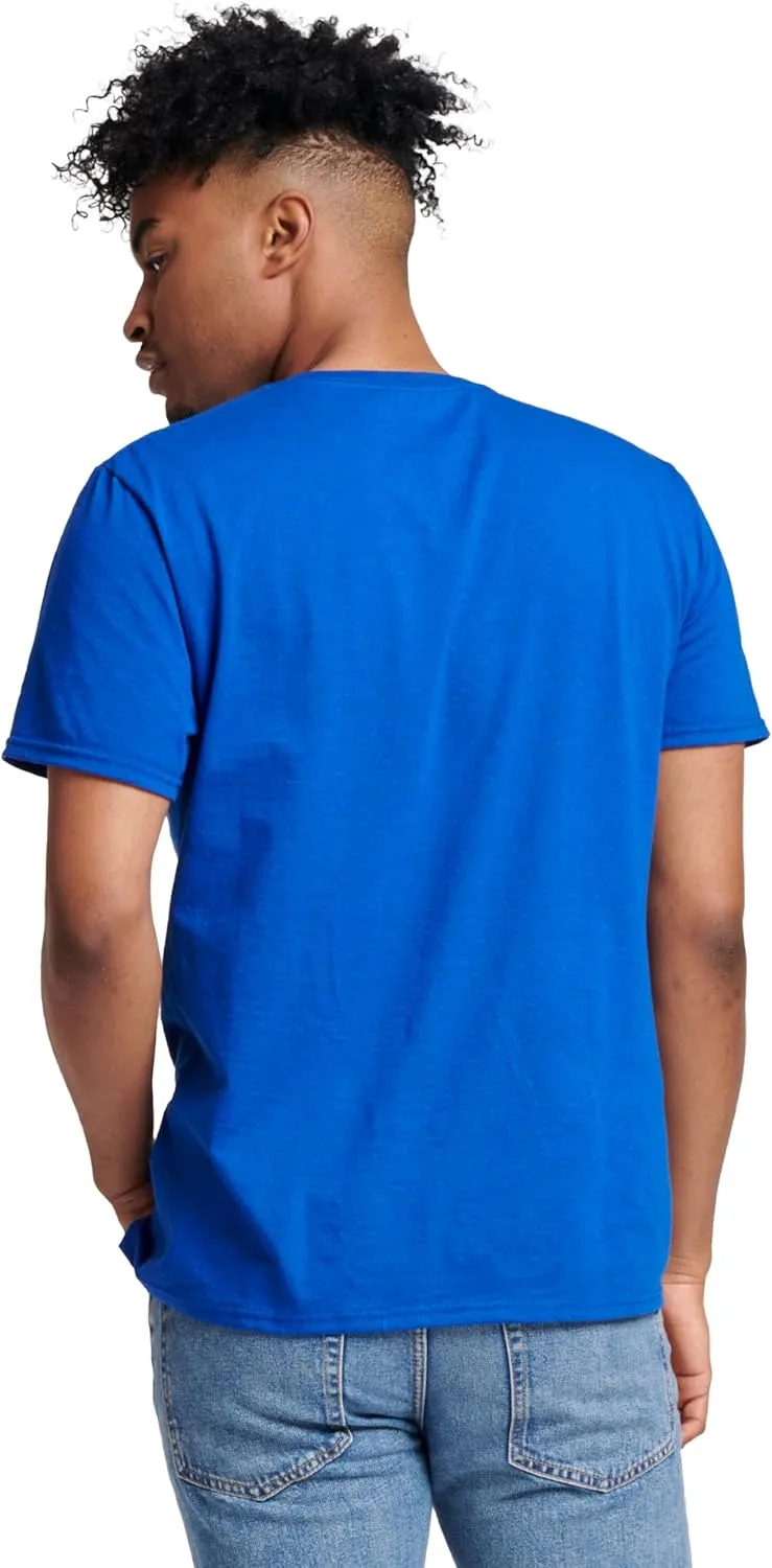 Russell Athletic Men's Dri-Power Cotton Blend Short Sleeve Tees, Moisture Wicking, Odor Protection, UPF 30 , Sizes S-4x