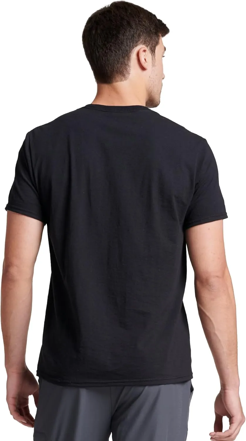 Russell Athletic Men's Dri-Power Cotton Blend Short Sleeve Tees, Moisture Wicking, Odor Protection, UPF 30 , Sizes S-4x