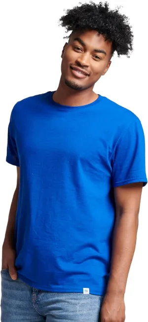 Russell Athletic Men's Dri-Power Cotton Blend Short Sleeve Tees, Moisture Wicking, Odor Protection, UPF 30 , Sizes S-4x