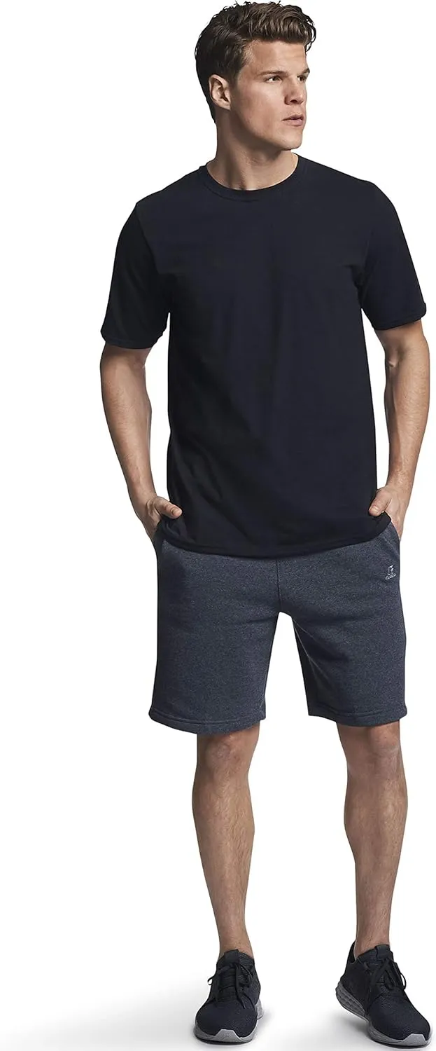 Russell Athletic Men's Dri-Power Cotton Blend Short Sleeve Tees, Moisture Wicking, Odor Protection, UPF 30 , Sizes S-4x