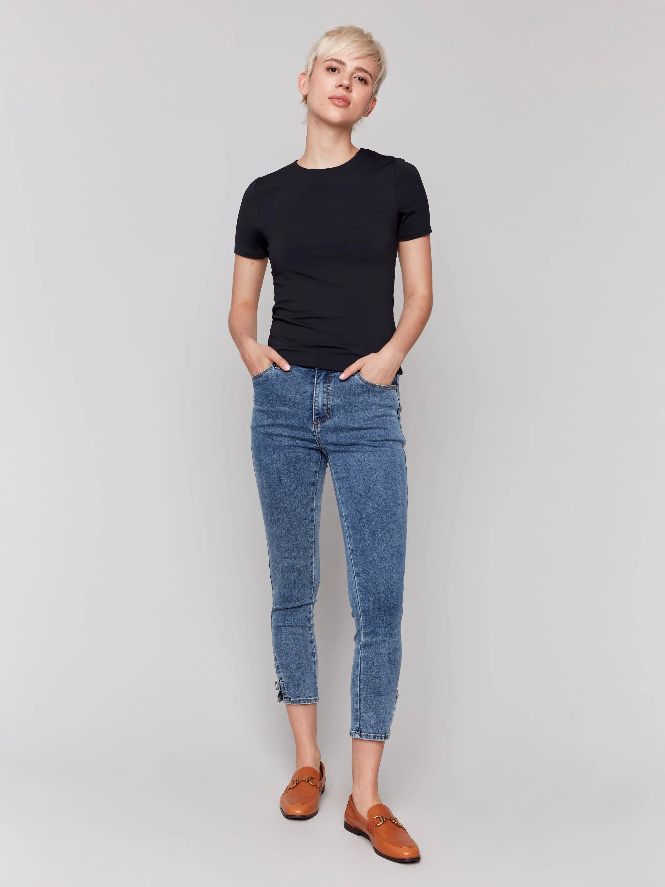 Short-Sleeved Super Stretch Top - Black