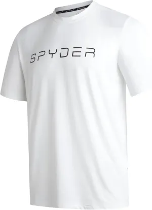 Spyder Mens Jersey Shirt - Moisture Wicking Quick Dry Short Sleeve Crewneck Athletic Tops Gym Workout Shirts for Men (S-XL)