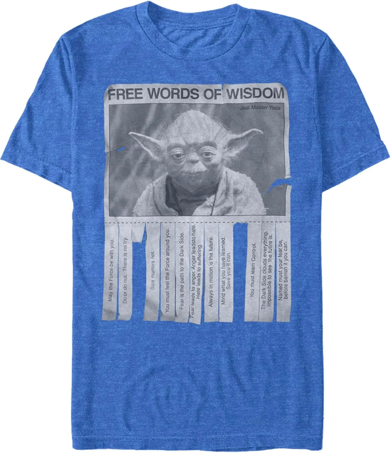 Star Wars Young Men's Words of Wisdom T-Shirt