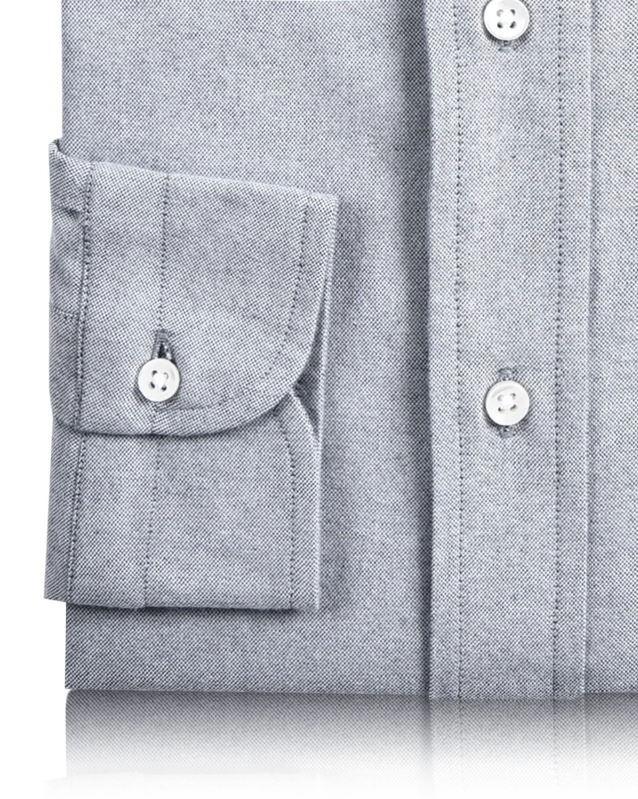 Stone Grey Soft Oxford Shirt