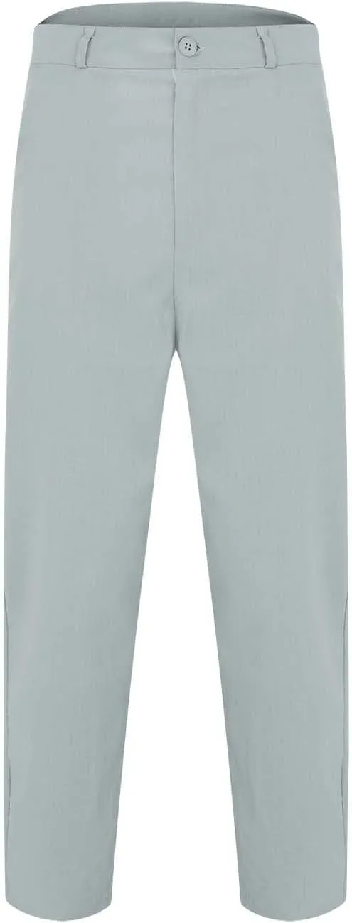 Suit Pants Mens Slim Fit Stretch Flat-Front Chino Golf Trousers Formal Casual Business Office Work Commute Pants with Pockets