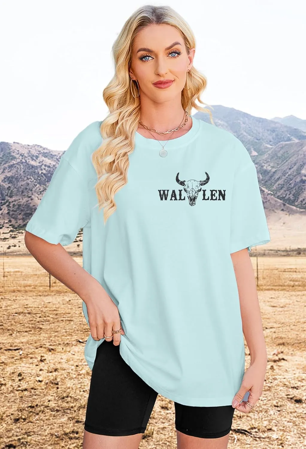 SUPEYA Cowgirl T Shirts Women Im The Problem Shirt Western Retro Cow Skull Graphic Tee Top Country Music Short Sleeve Tops