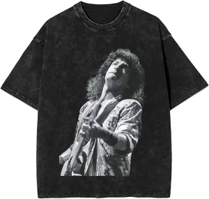 T-Shirt Men's Cotton Oversized for Unisex Short Sleeve Crew Neck Loose Tops