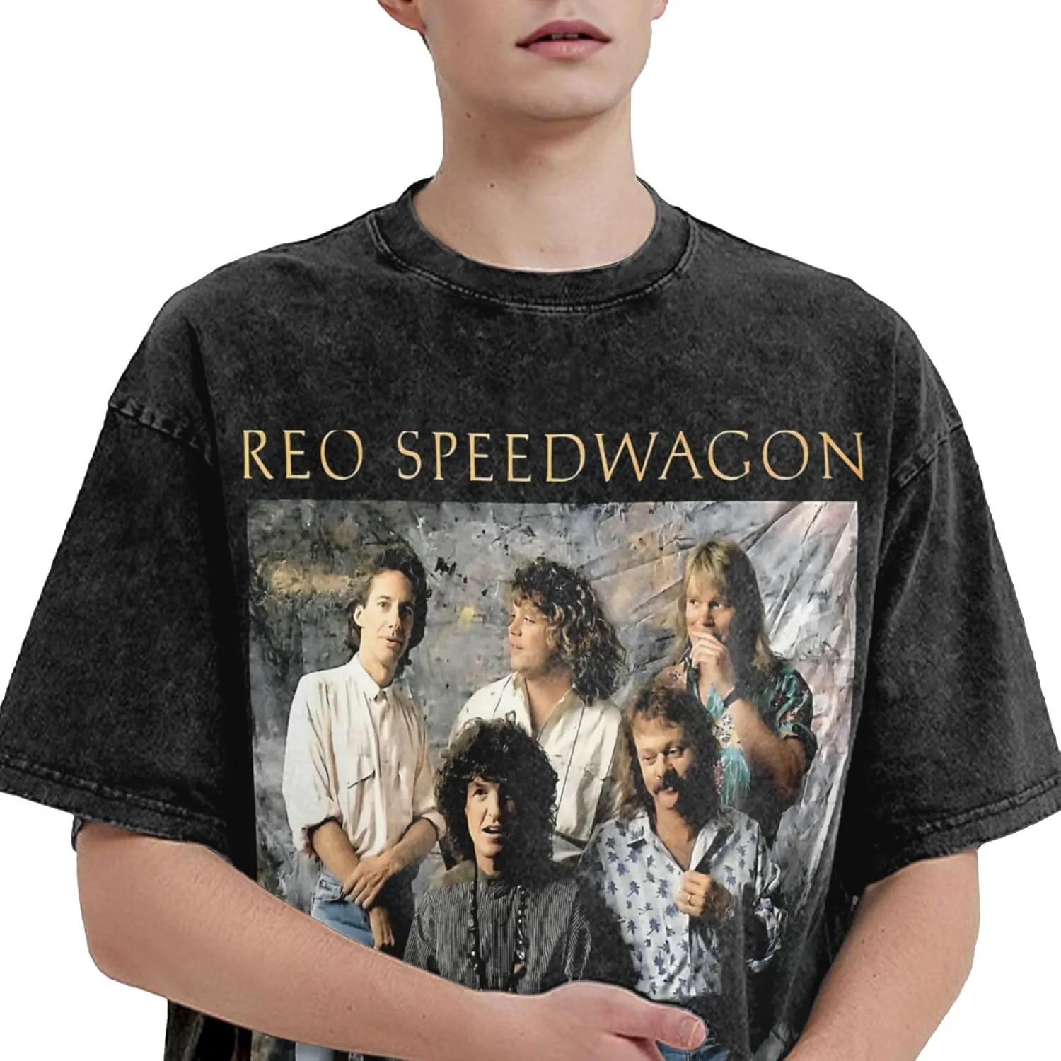 T-Shirt Men's Cotton Oversized for Unisex Short Sleeve Crew Neck Loose Tops