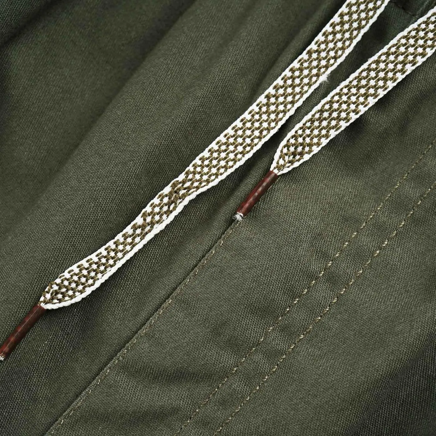 Tactical Pants for Men 2023 Elastic Waist Multi Pockets Solid Cotton Cargo Pants Causal Straight Tooling Trousers