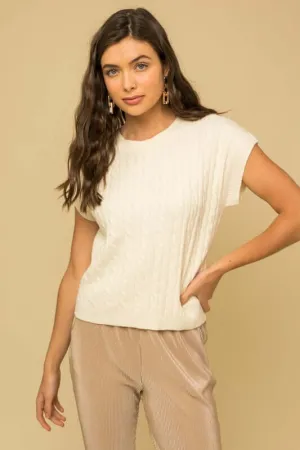 Timeless Cable Knit Vest Top