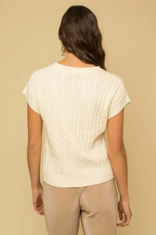 Timeless Cable Knit Vest Top