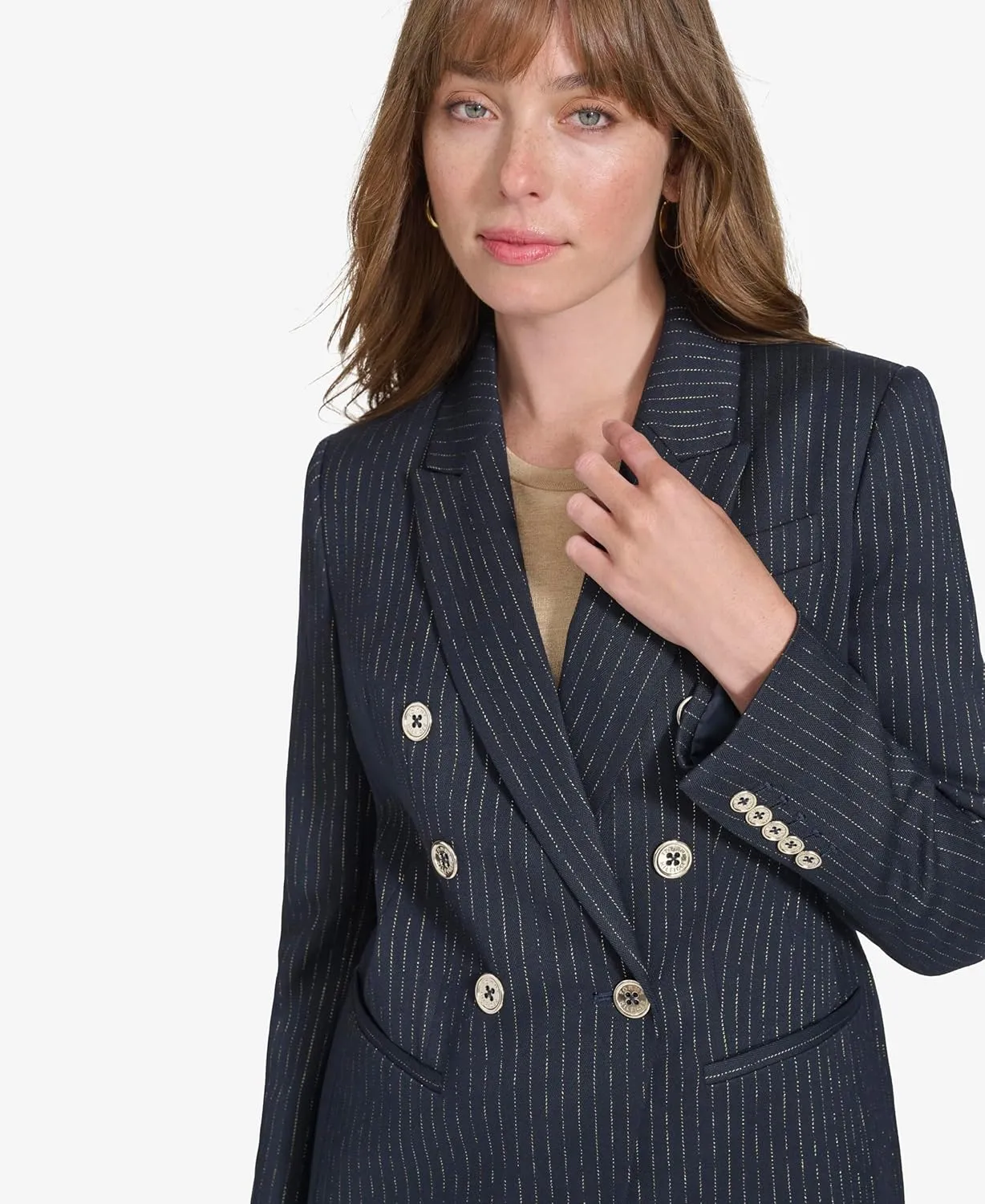 Tommy Hilfiger Women's Double Breasted Blazer Jacket