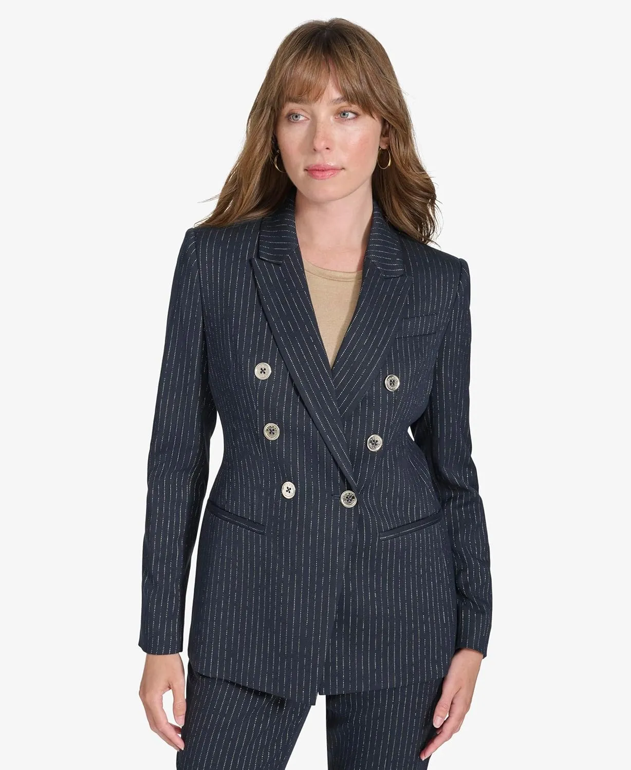 Tommy Hilfiger Women's Double Breasted Blazer Jacket