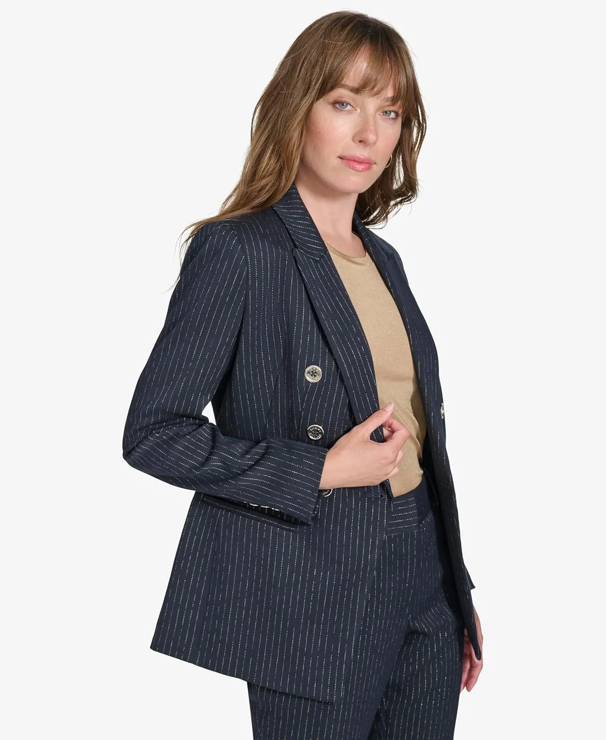 Tommy Hilfiger Women's Double Breasted Blazer Jacket
