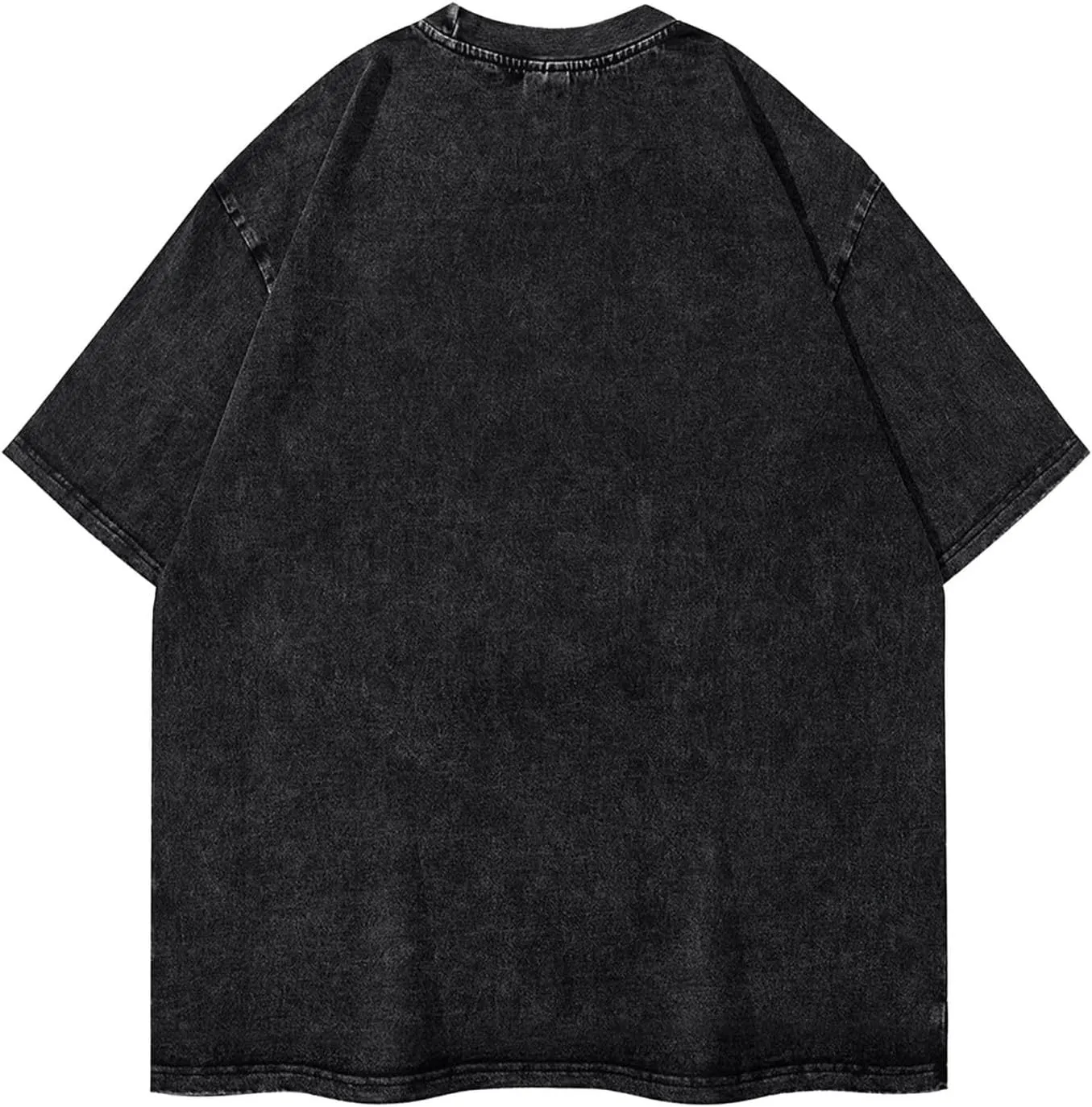 Tshirt Men Vintage Music Graphic Oversize Washed Streetwear Tee Tops