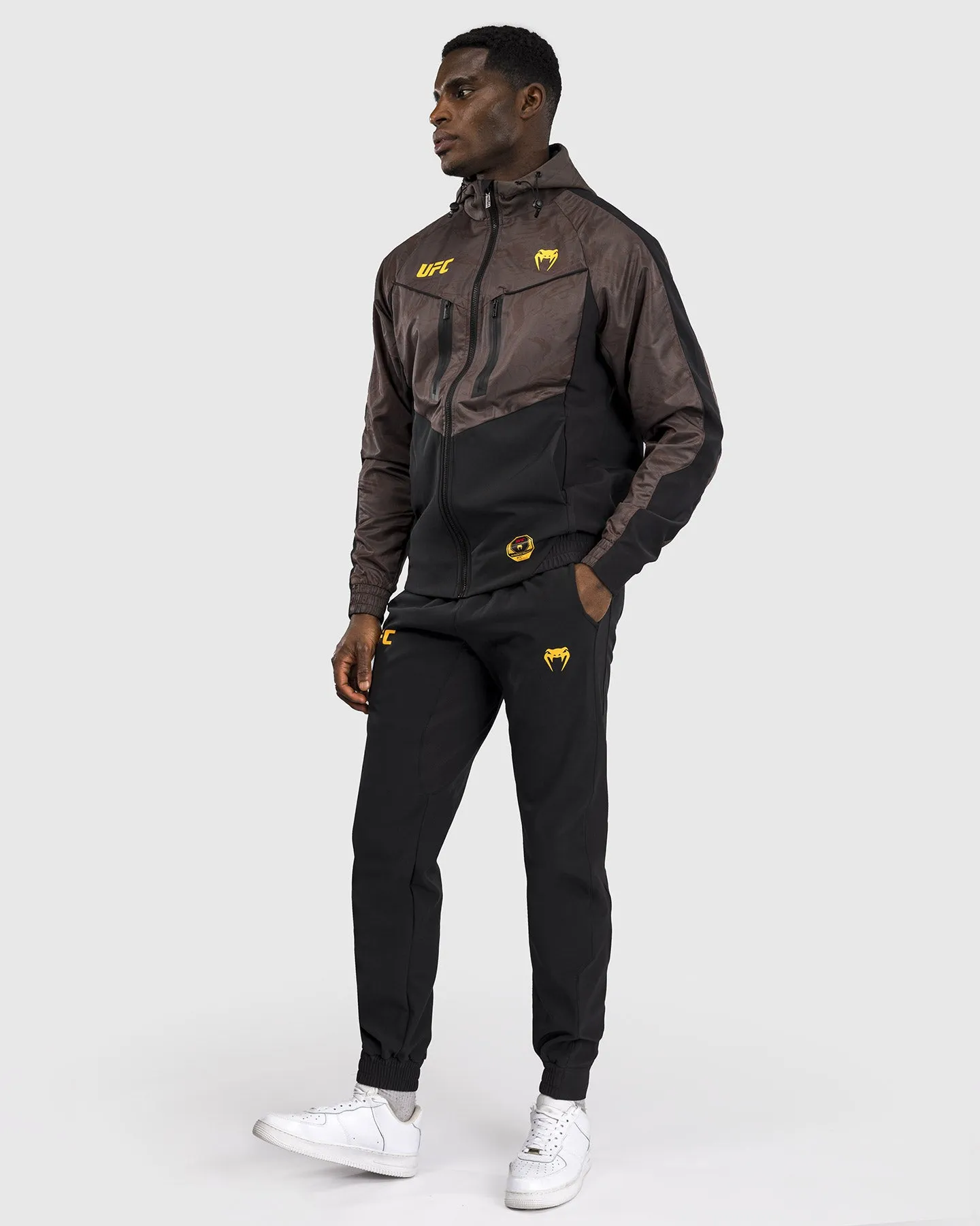 UFC Fusion by Venum Fight Week Men’s Zip Hoodie - Earthen Brown