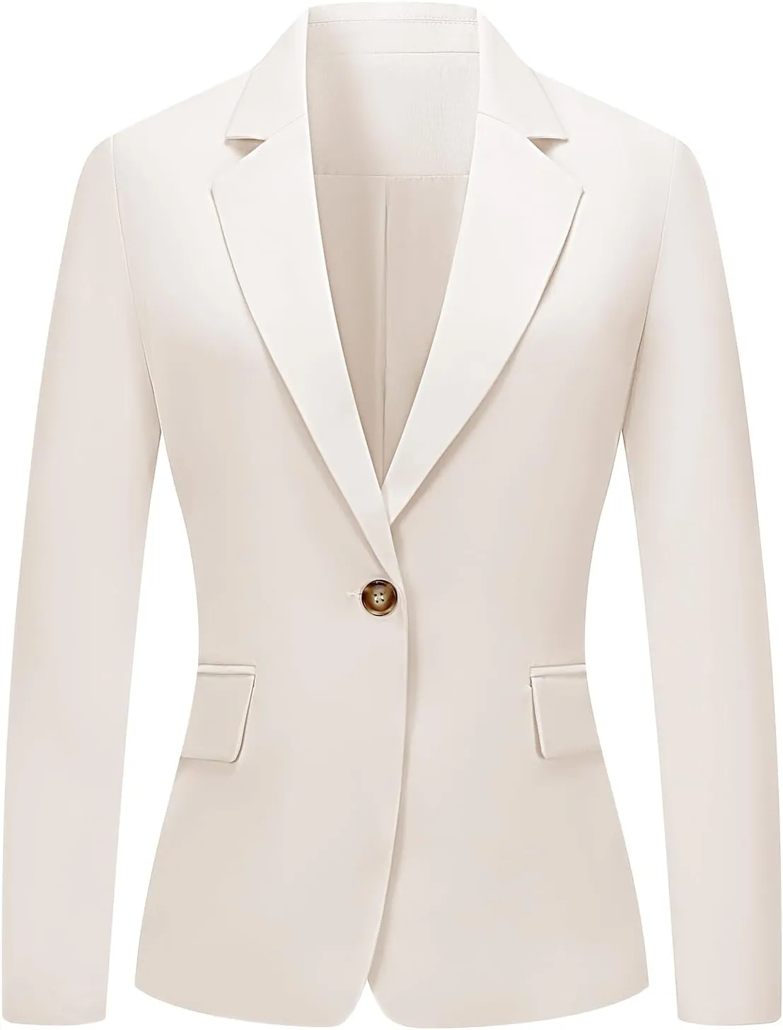 V VOCNI Womens Blazer Jackets Long Sleeve Lapel Open Front Pockets Casual Work Office Blazers Button Jacket Suit
