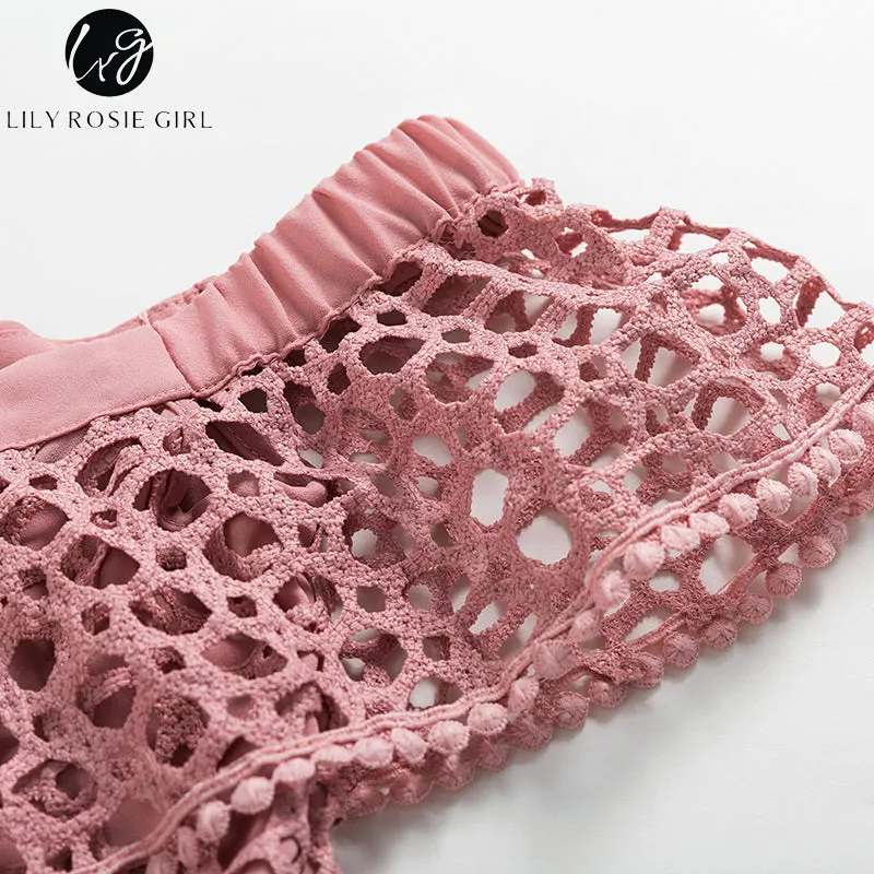 VenusFox Sexy Ruffle Lace Sweet Dress
