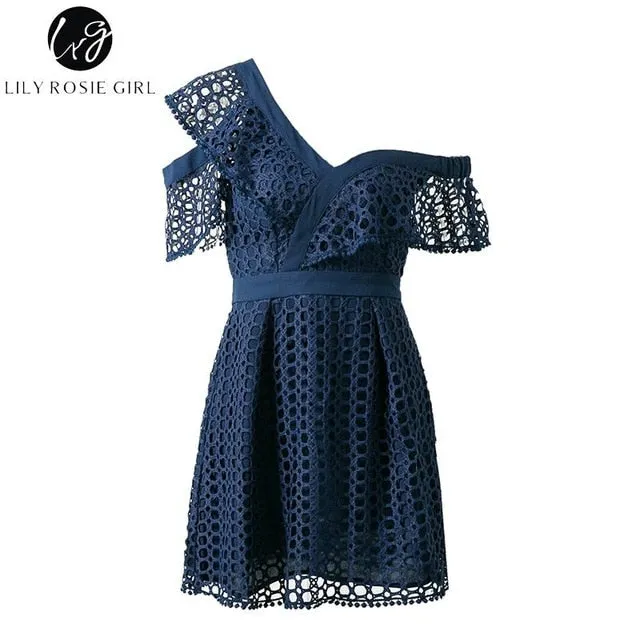 VenusFox Sexy Ruffle Lace Sweet Dress
