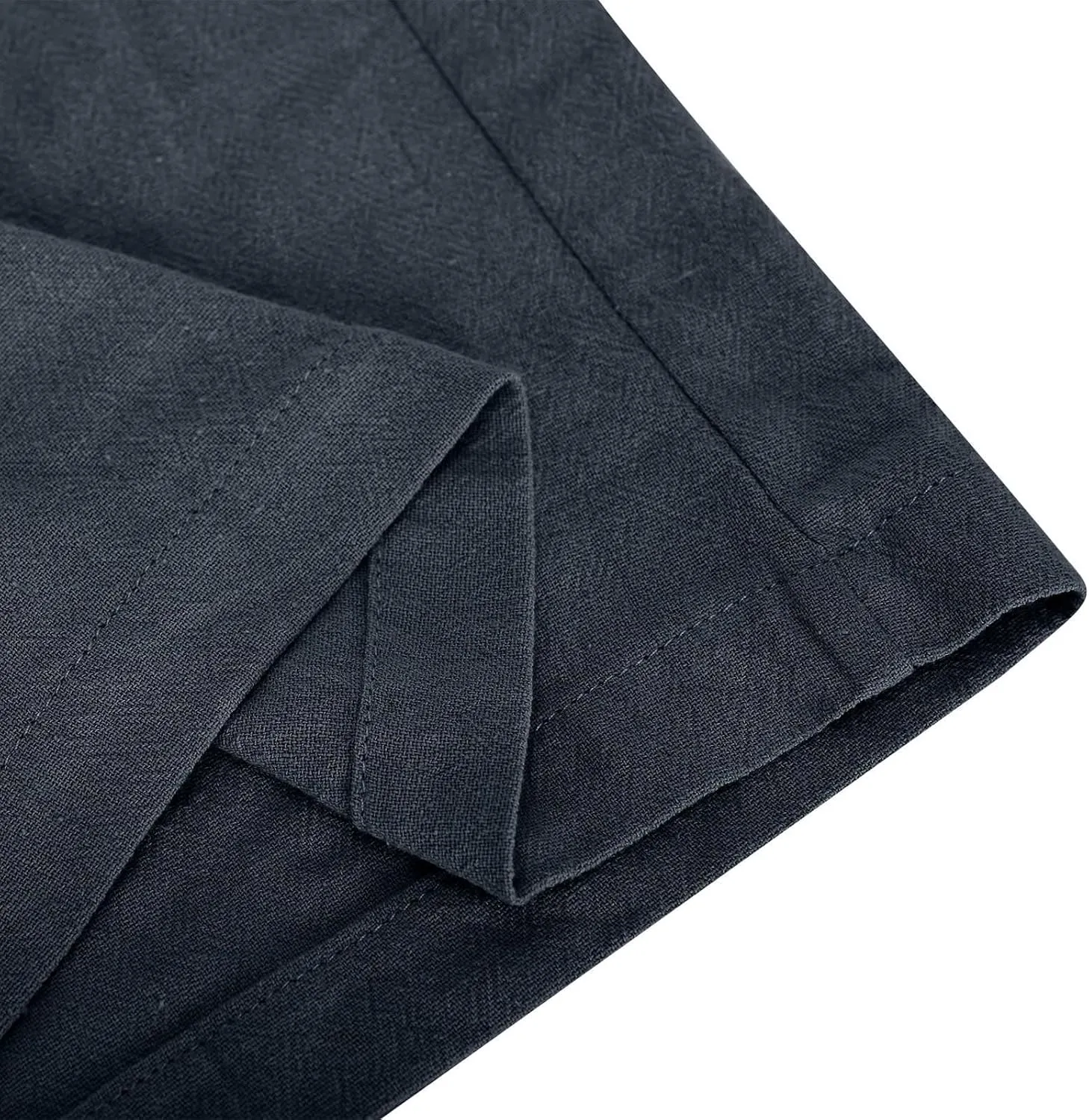 Women Linen Pants Summer Lightweight Cotton Linen Wide Leg Lounge Trousers Casual Elastic Waist Boho Beach Palazzo