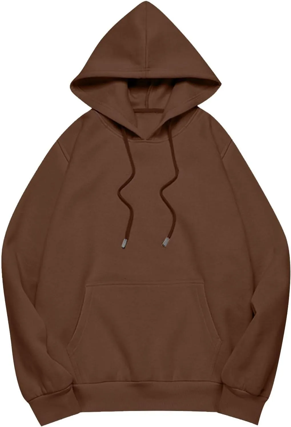 Women Oversized Hoodie Solid Color Drop Sleeve Imitation Cotton Sweatshirt Fashion Y2k Cute Loose Clothes with Pocket