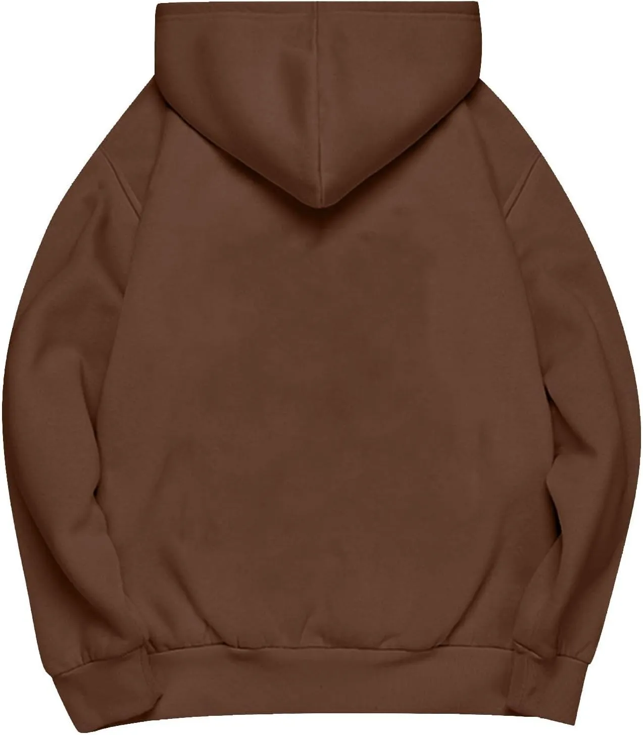 Women Oversized Hoodie Solid Color Drop Sleeve Imitation Cotton Sweatshirt Fashion Y2k Cute Loose Clothes with Pocket