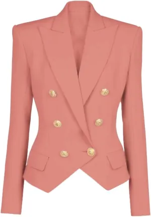 Women's Blazer Business Women Casual Long Sleeve Double Breasted Suit Jacket Office Lady Work Blazers Suit