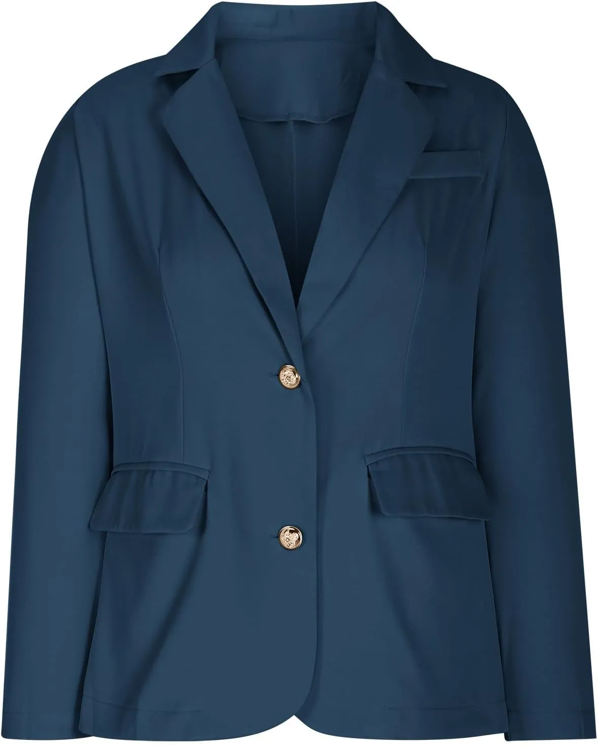 Womens Blazer Single Breasted Open Front Jacket Long Sleeve Lapel Collar Casual Blazers Work Office Suit Outerwear
