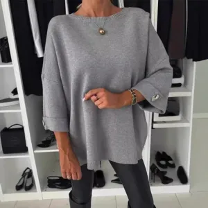 Women's Classic Solid Color Knit Top