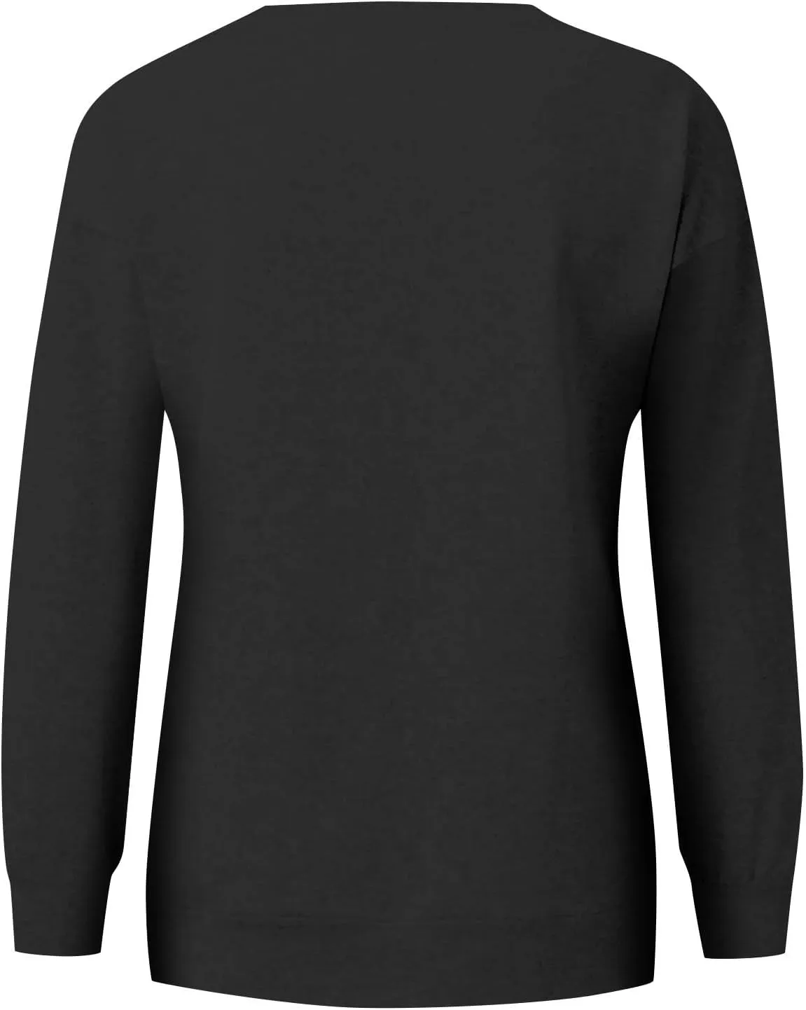 Womens Crewneck Sweatshirt Fleece Long Sleeve Cute Sweatshirts No Hooded Y2k Plain Trendy Hoodies with Pockets