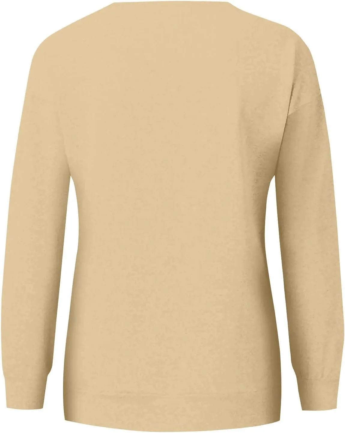 Womens Crewneck Sweatshirt with Pockets Long Sleeve Tunic Tops Oversized Pullover Sweater Cute Hoodies for Teen Girls